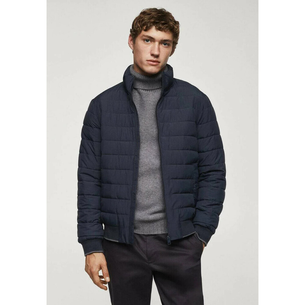 Mango Mens BORRY Winter jacket in blue size M slim fit